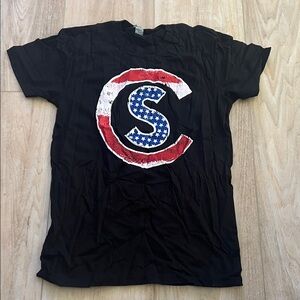 Black Graphic Short Sleeve Tee